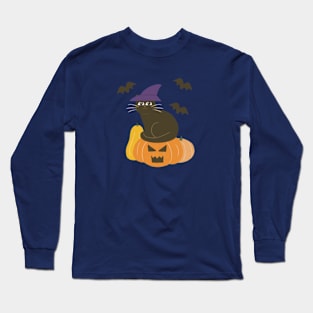 Halloween cat Long Sleeve T-Shirt